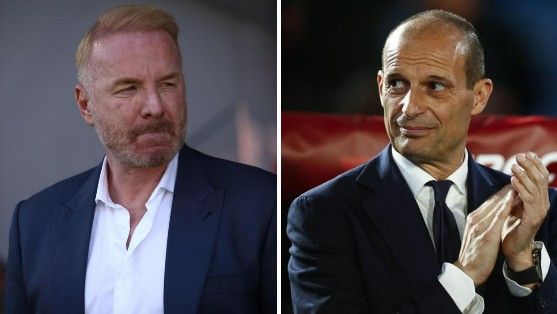 Igli Tare and Massimiliano Allegri