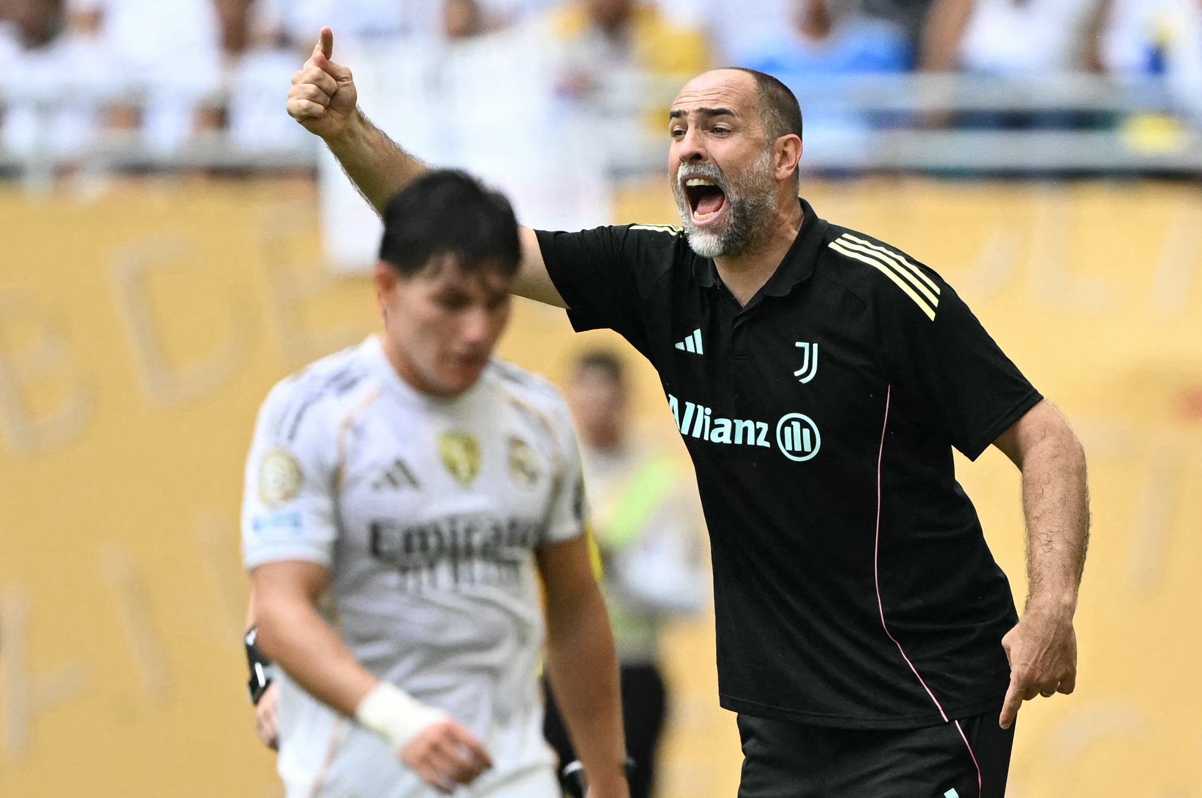 Igor Tudor durante la partita Real Madrid-Juventus