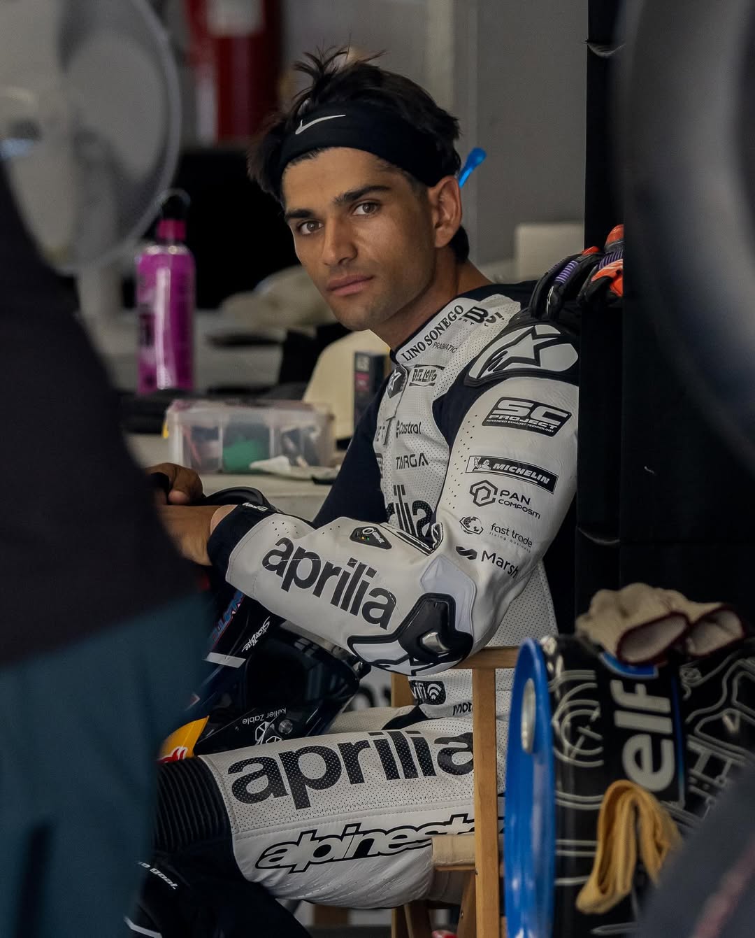 jorge martin test aprilia in barcelona july 2025