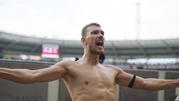 Edin Dzeko preparing for Fiorentina