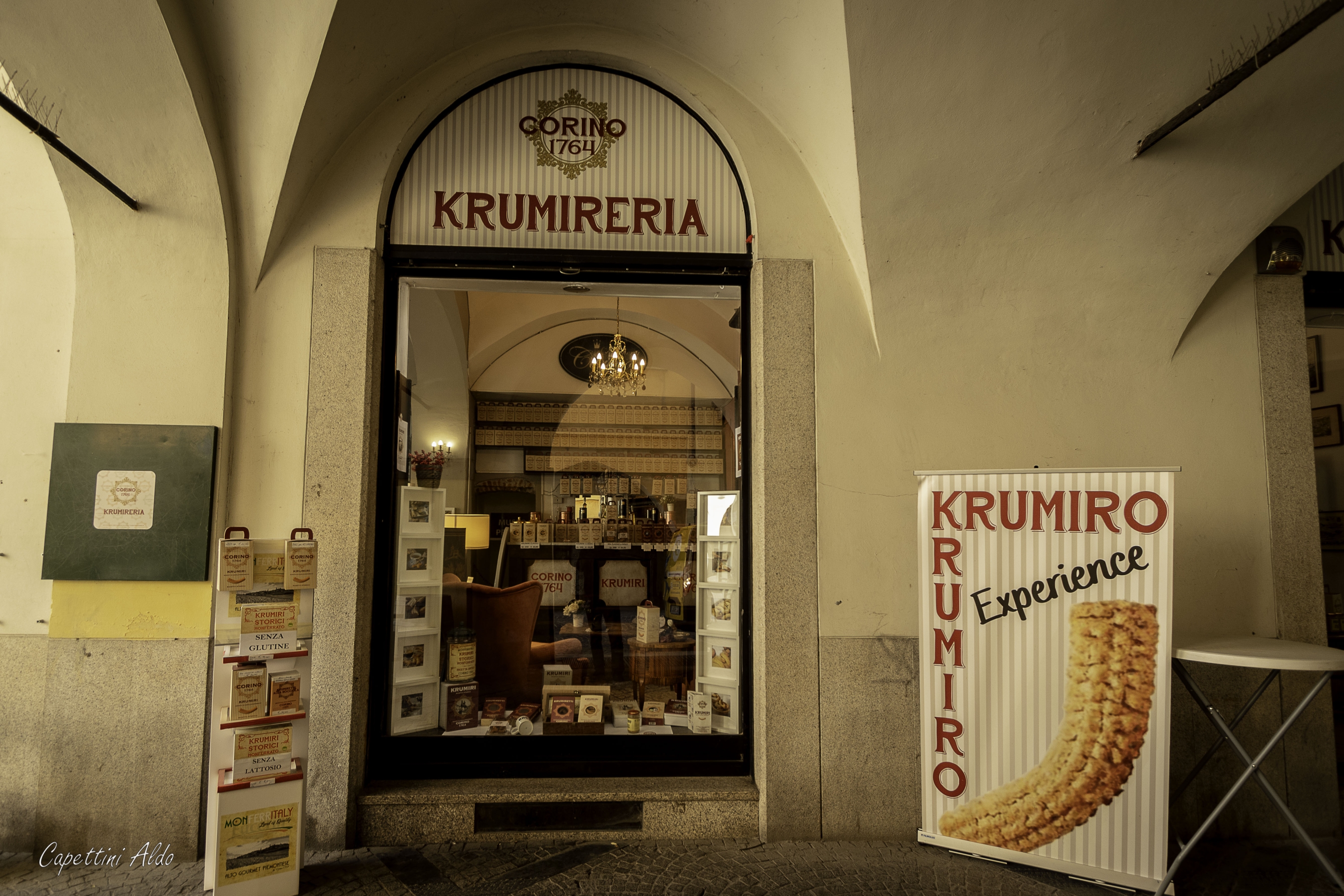 Close-up of Krumiri biscuits