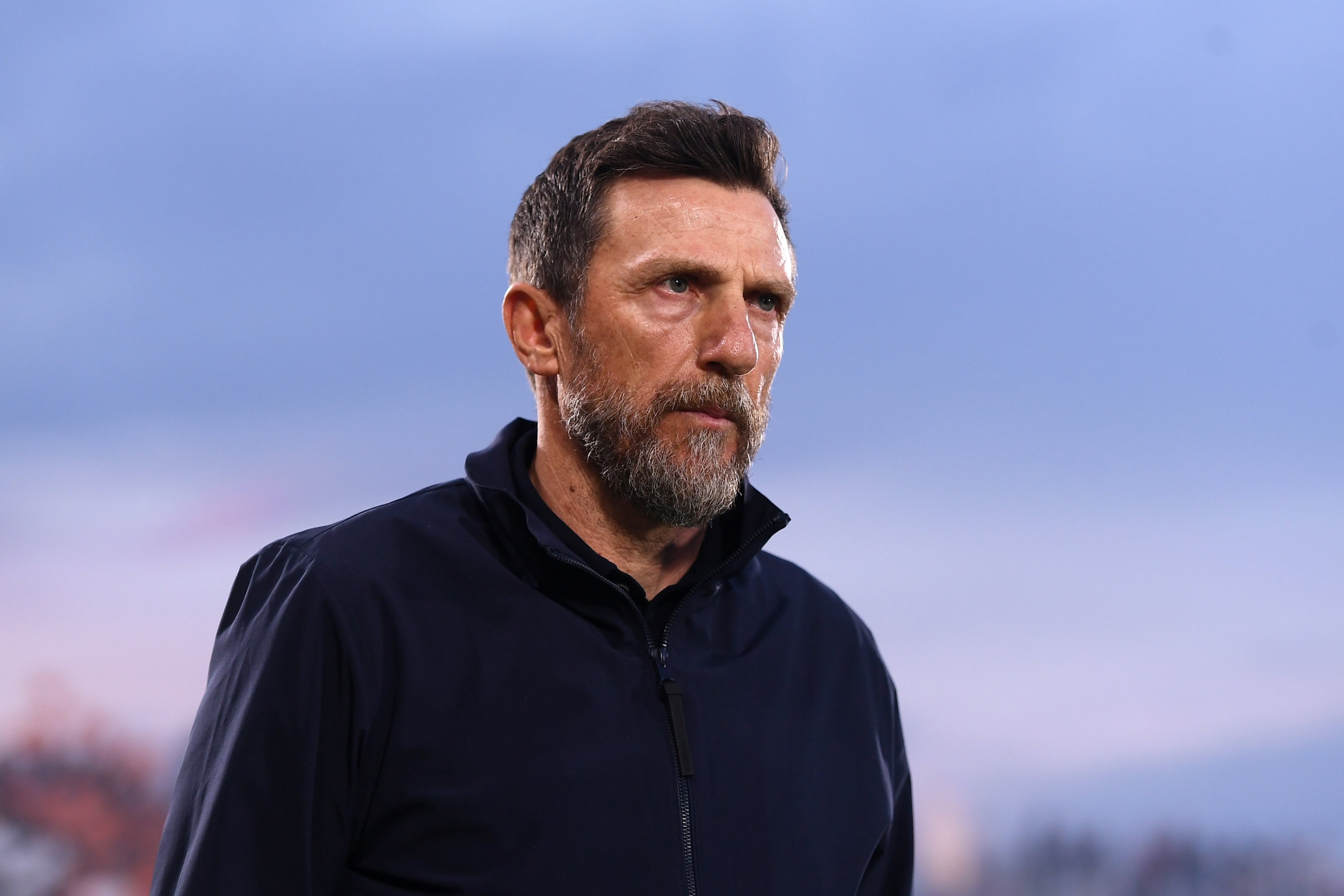 Eusebio Di Francesco, Head Coach of Venezia, looks on prior to the Serie A match between Venezia and Juventus at Stadio Pier Luigi Penzo on May 25, 2025 in Venice, Italy. (Photo by Alessandro Sabattini/Getty Images)