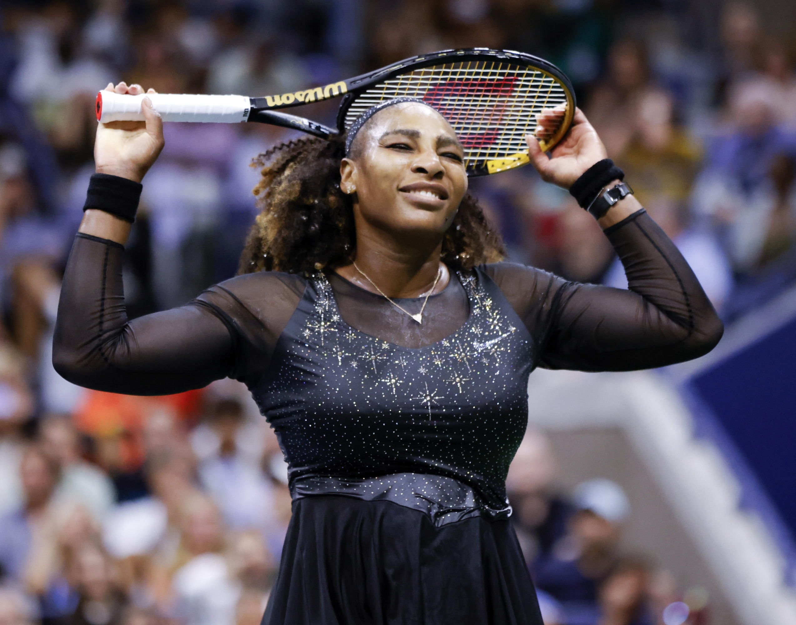 epa12140439 (FILE) Serena Williams of the United States reacts against Ajla Tomljanovic of Australia, during the third round at the US Open Tennis Championships at the USTA National Tennis Center in Flushing Meadows, New York, USA, 02 September 2022 (reissued 28 May 2025). Serena Williams has won the 2025 Asturias Princess Award for Sports. EPA/JASON SZENES