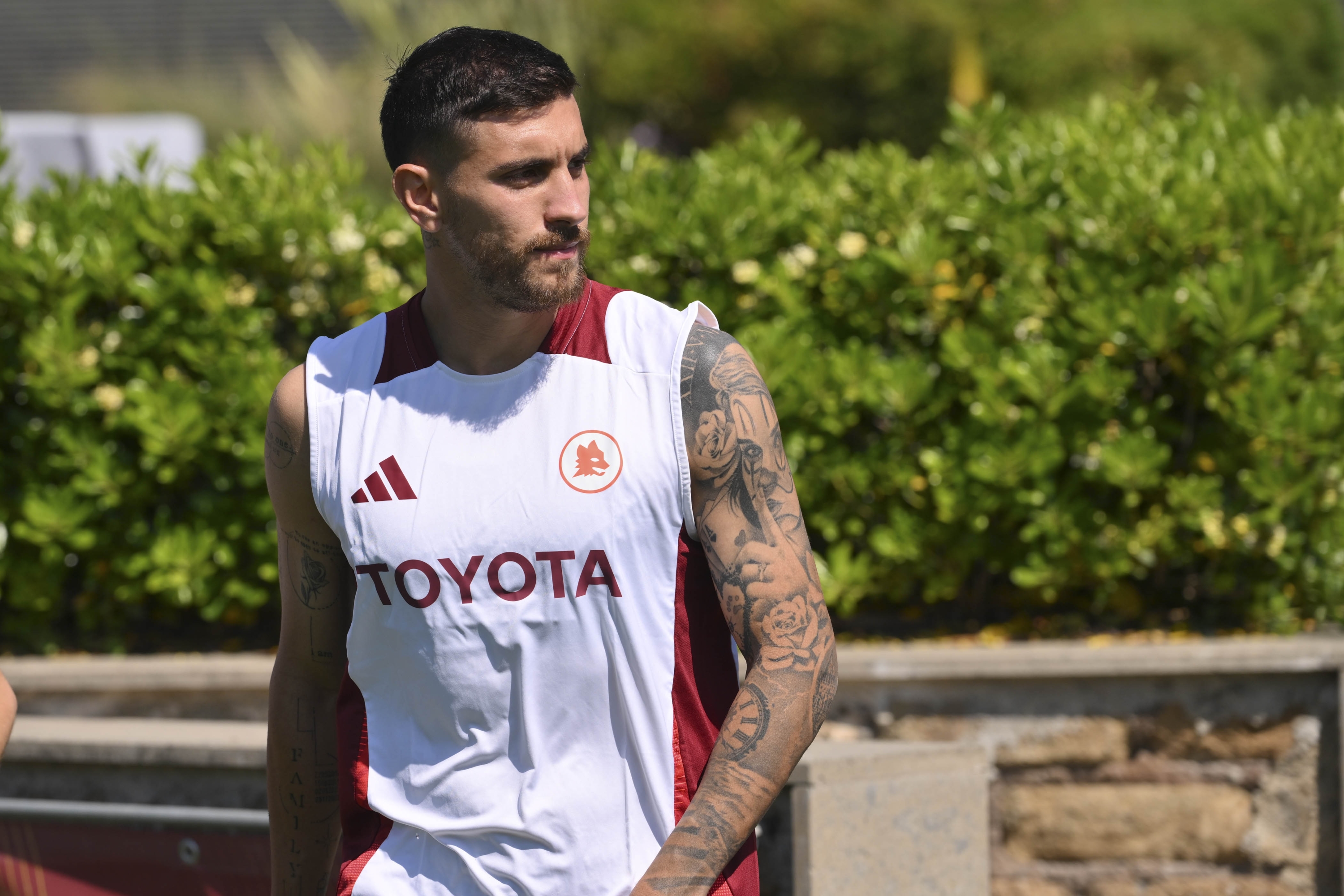 Lorenzo Pellegrini in allenamento
