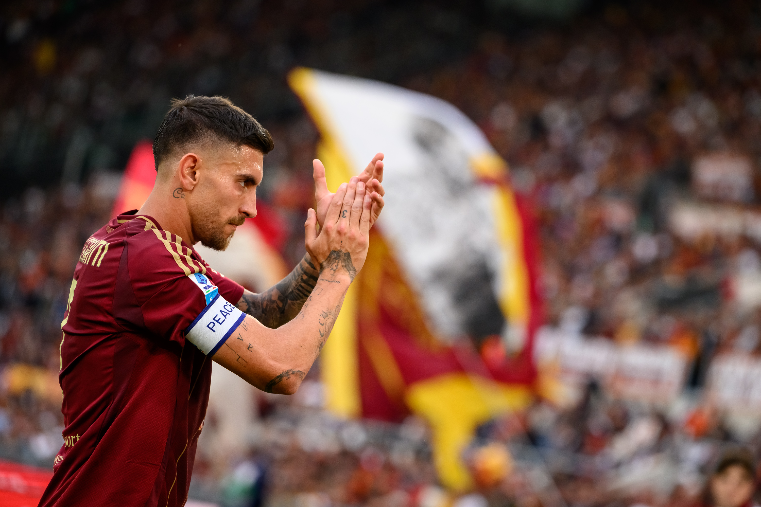 Lorenzo Pellegrini in campo