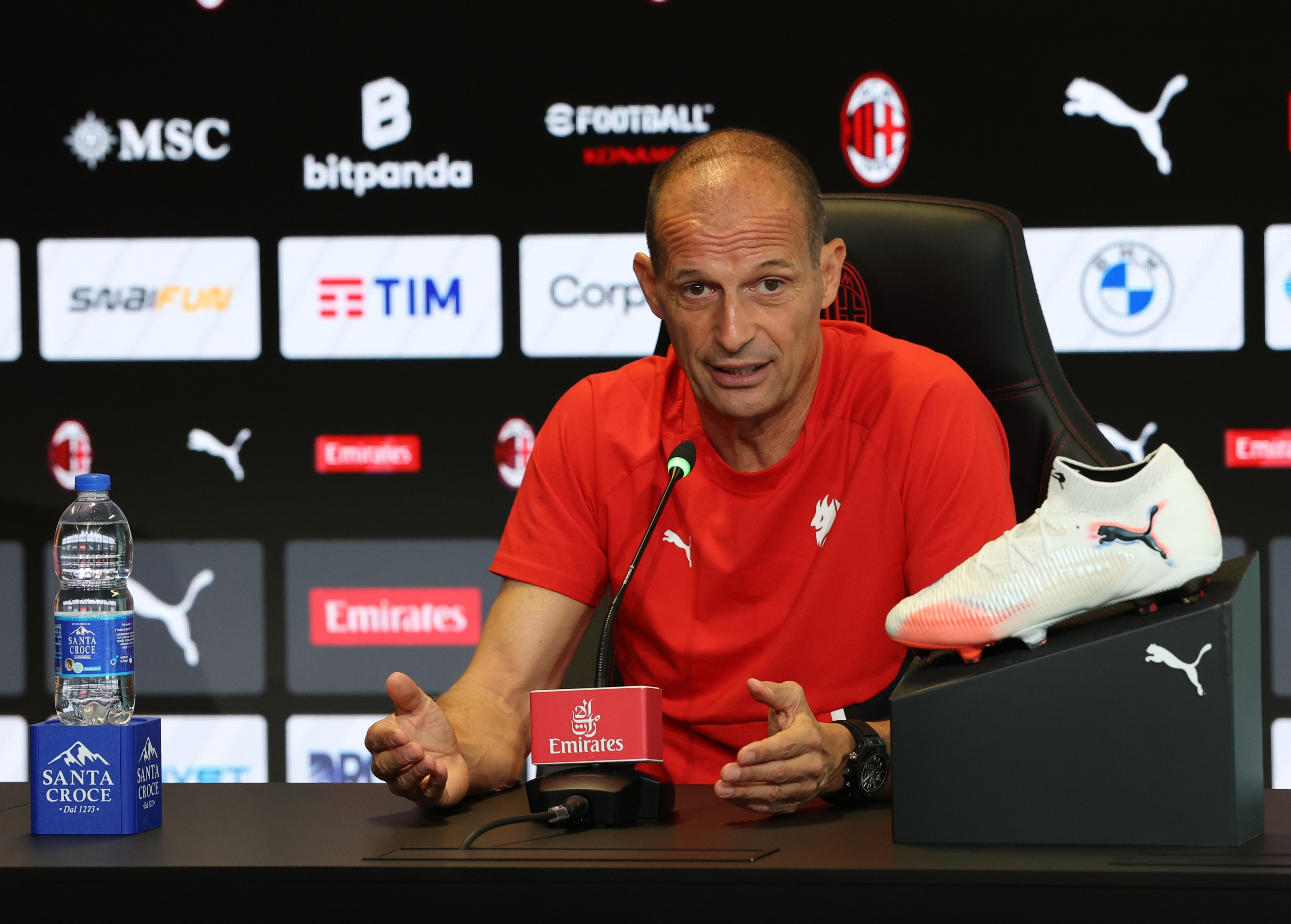 Массимилиано Аллегри на пресс-конференции AC Milan