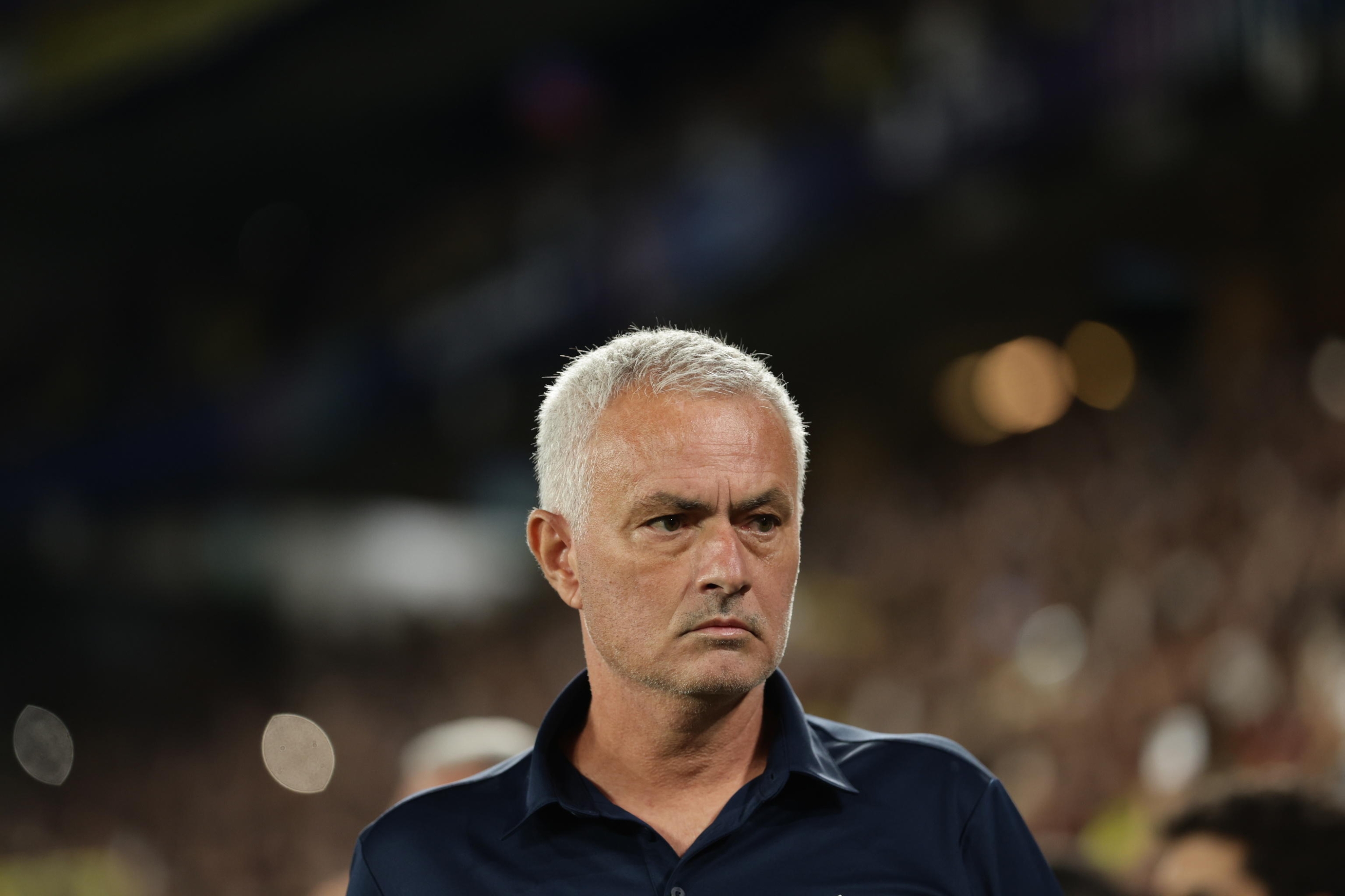 José Mourinho looking on from the Fenerbahçe dugout.