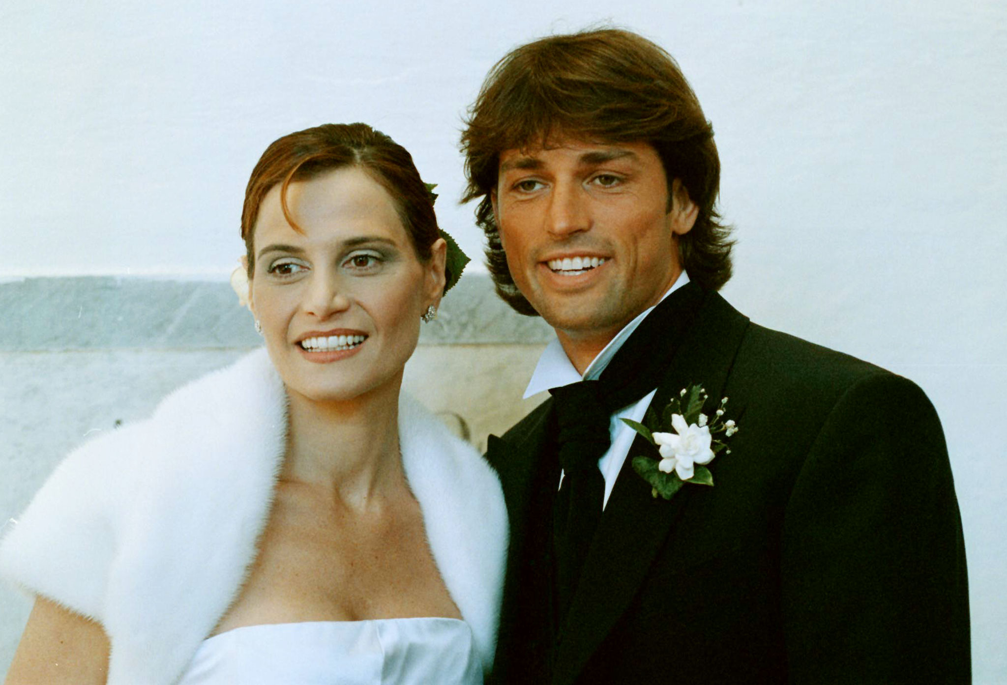 UDIENZA SEPARAZIONE IN CORSO - Una foto di archivio del 31 Marzo 1998 del matrimonio di Simona Ventura e Stefano Bettarini . FRANCO SILVI/ARCHIVIO ANSA/DEF