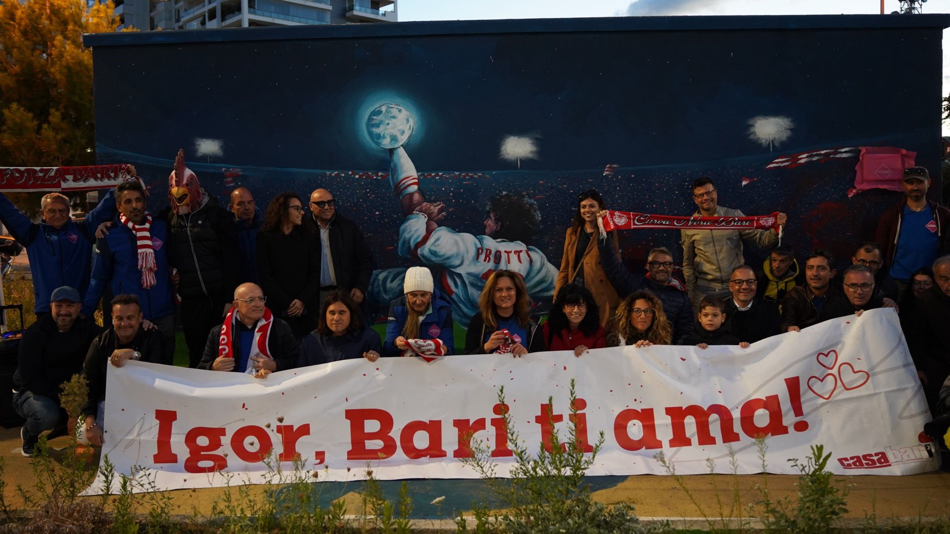 Mural of Igor Protti in Bari