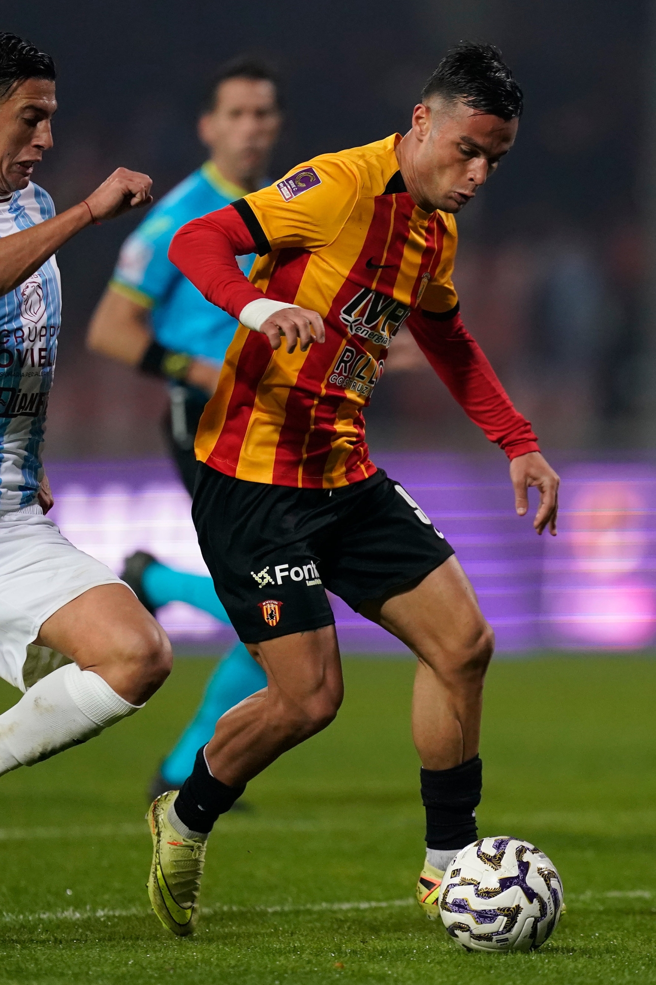 Benevento, Italy - December 1: Matteo Della Morte during the Italian Lega Pro soccer match Benevento Calcio vs US Salernitana at Ciro Vigorito stadium on December 01, 2025 in Benevento, Italy. (Photo by Mario Taddeo) For editorial only - Photographer's credit mandatory. © Copyright 2025 Mario Taddeo, all rights reserved.