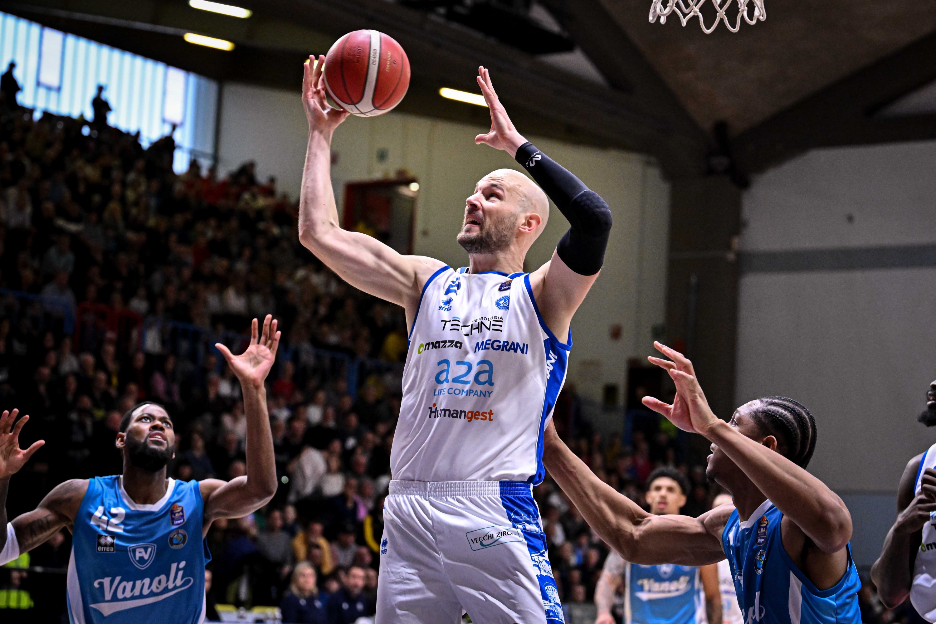Miro Bilan Vanoli Basket Cremona - Pallacanestro Germani Brescia LBA Legabasket Serie A Unipol 2025/2026 Cremona, 15/03/2025 Foto ClaudioDegaspari / Ciamillo-Castoria